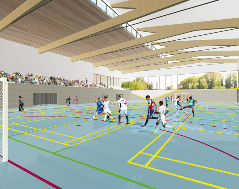 RÉALISATION D’UN COMPLEXE SPORTIF VERCHAINMAUGRÉ (59) JINKAU